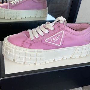 Women’s Pink Prada Platforms